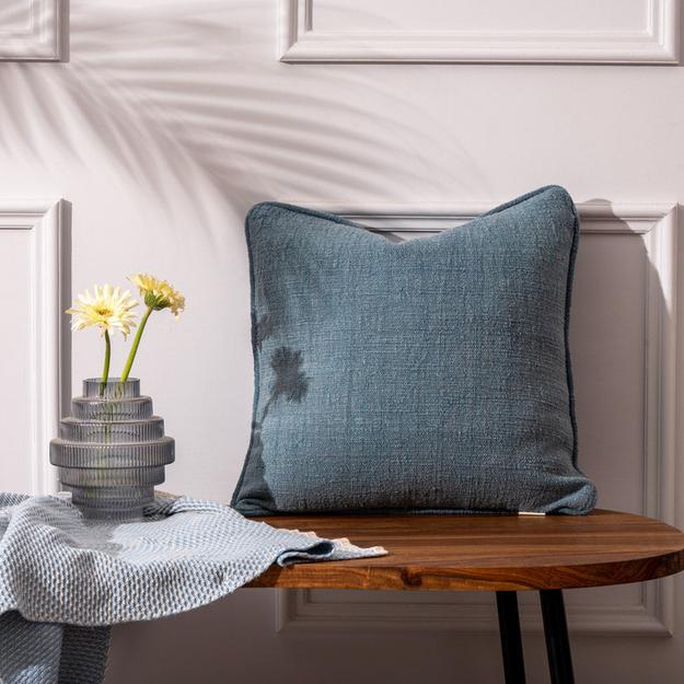 Nova Textured Cushion Cover - Denim