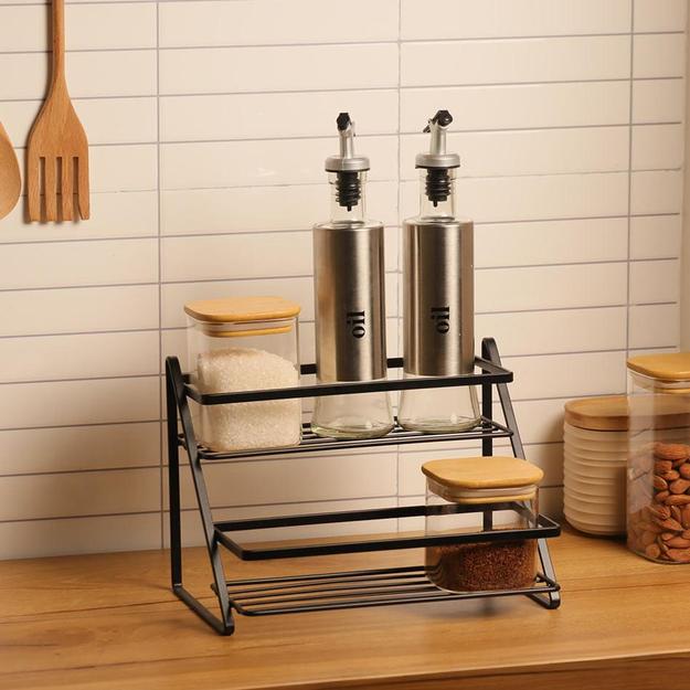 Steps Spice Rack - Black