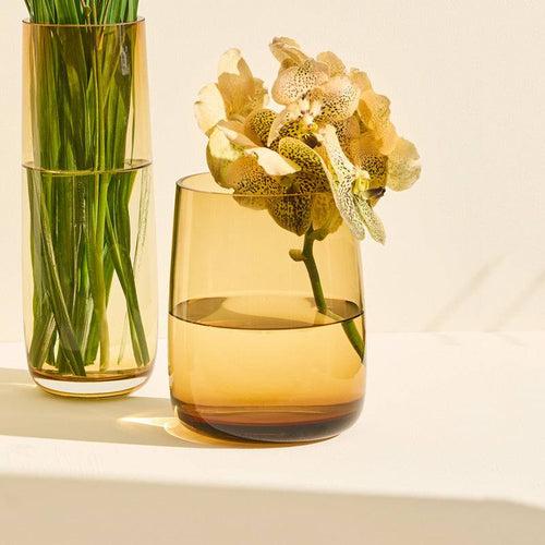 Ajana Glass Vase Large - Amber