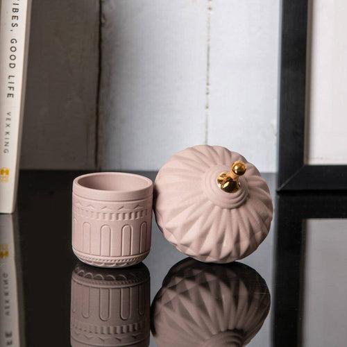 Spire Ceramic Decorative Jar Small - Pink