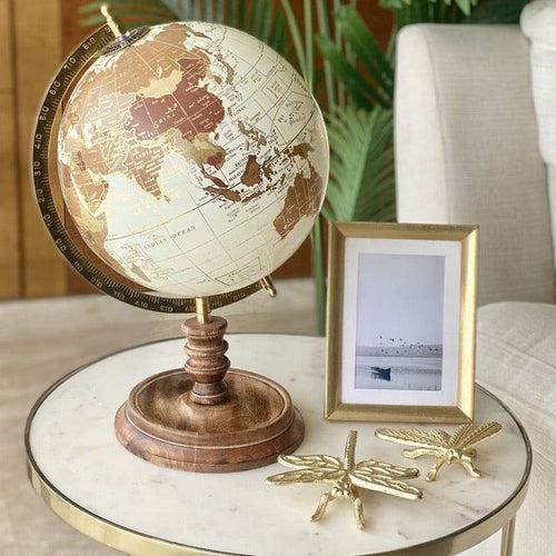 Marco Polo Globe - White Gold