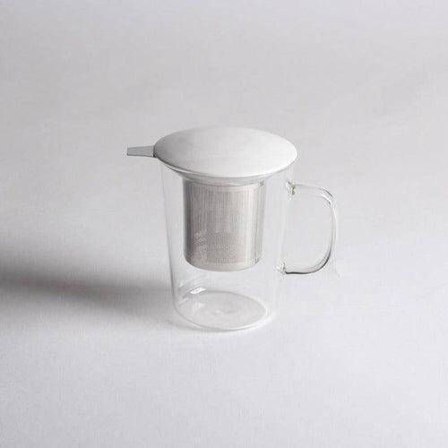 Uni Glass Mug with Stainless Steel Filter