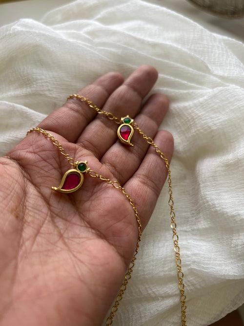 Kundan manga delicate anklets