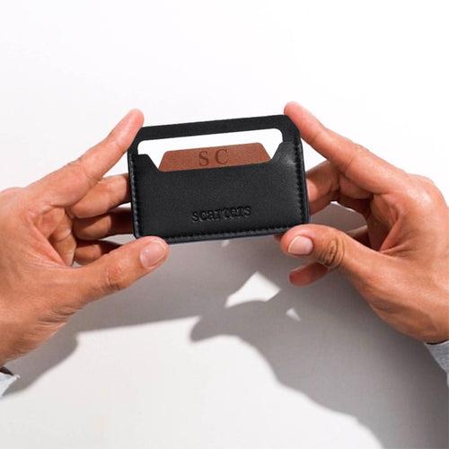 Abundance | Minimalist Card Wallet - Black