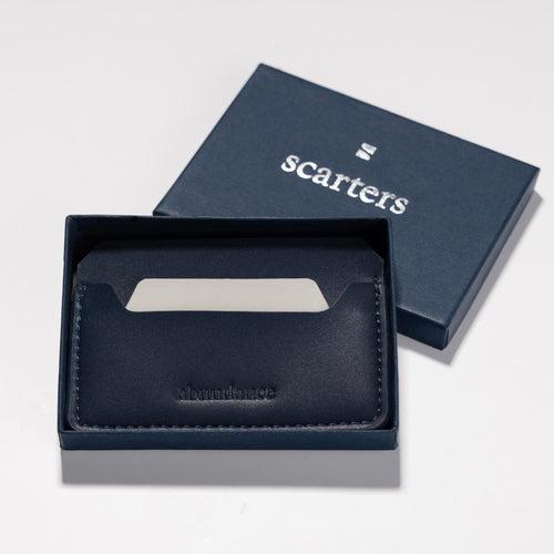 Abundance | Minimalist Card Wallet - Deep Blue