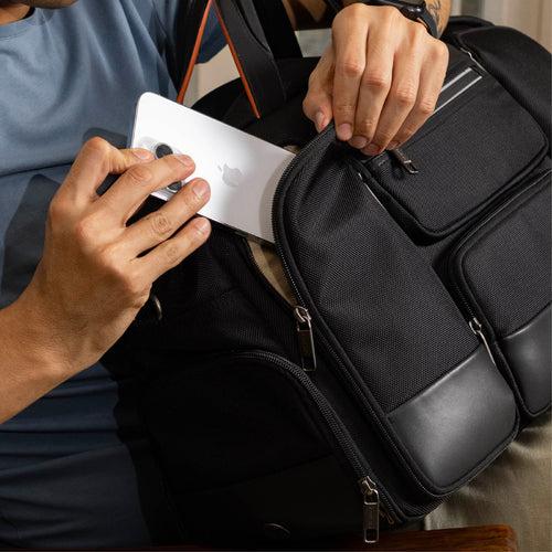 The Terminal | Travel Messenger Bag - Black