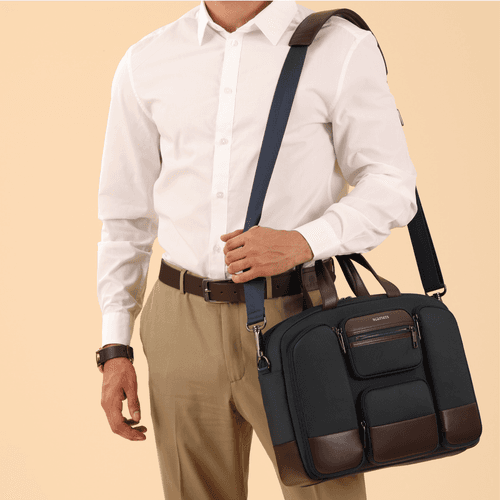 The Terminal | Office Messenger Bag - Navy Blue