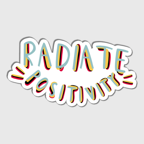 Radiate Positivity Sticker