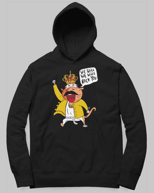 Freddie Cartoon Hoodie by Satavisha