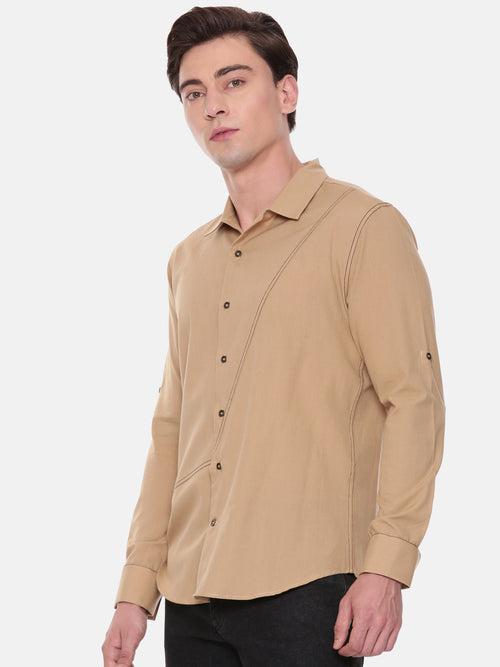 Beige Cotton Shirt - MM0833