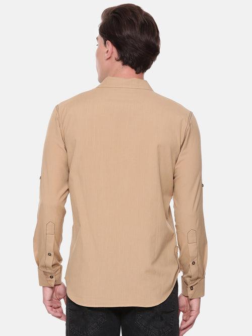 Beige Cotton Shirt - MM0833