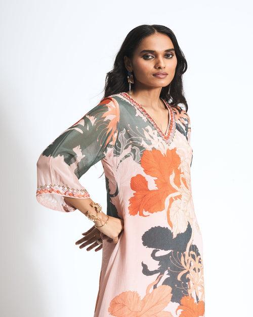 Zia - kurta set - Coral