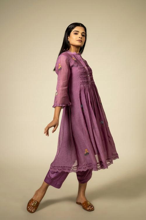 Carrie Kurta Pant - Viola