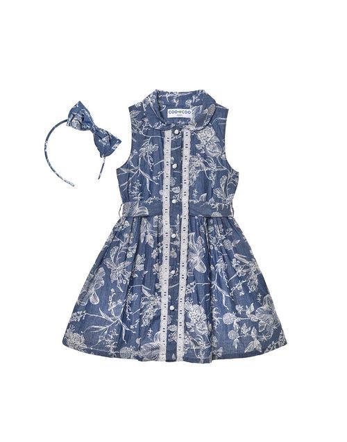 Denim Belted Dress