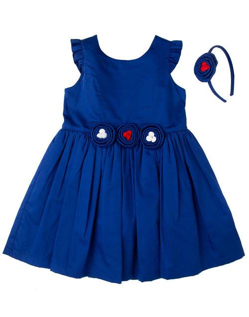 Royal Blue Rosset Dress