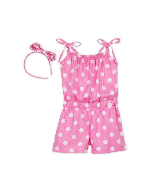 Pink Polka Playsuit