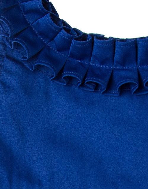 Royal Blue Ruffle Top