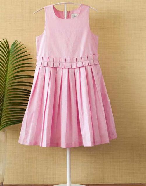 Pink Dobby Dress