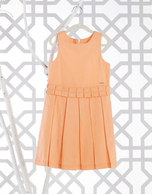 Peach Dobby Dress