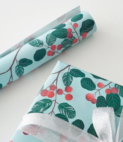 Wrapping paper (set of 5) | Winter Berry