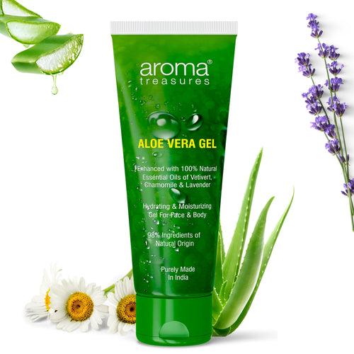 Aroma Treasures Aloe Vera Gel (Hydrating & Moisturizing Gel For Face & Body) - 150g