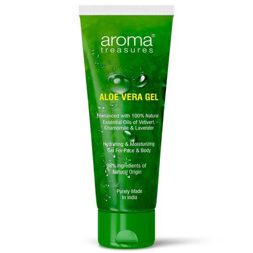 Aroma Treasures Aloe Vera Gel (Hydrating & Moisturizing Gel For Face & Body) - 150g