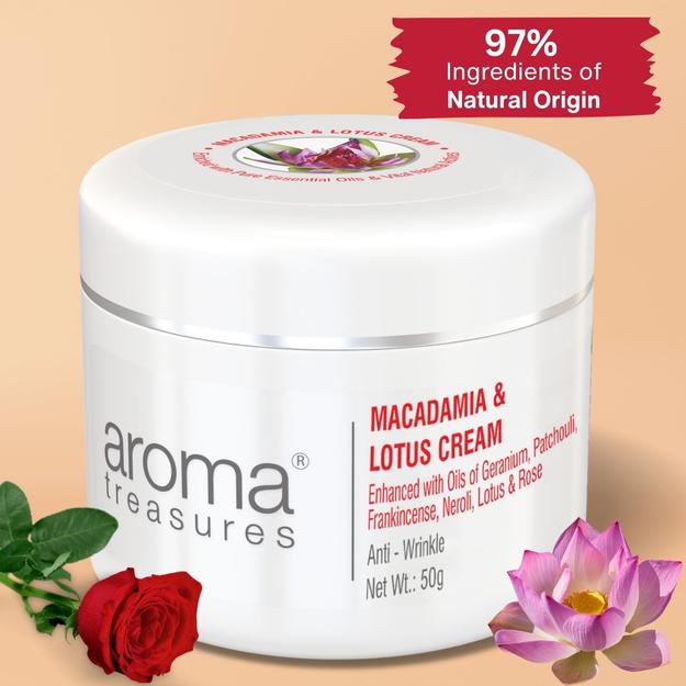 Aroma Treasures Macadamia & Lotus Cream - 50gm