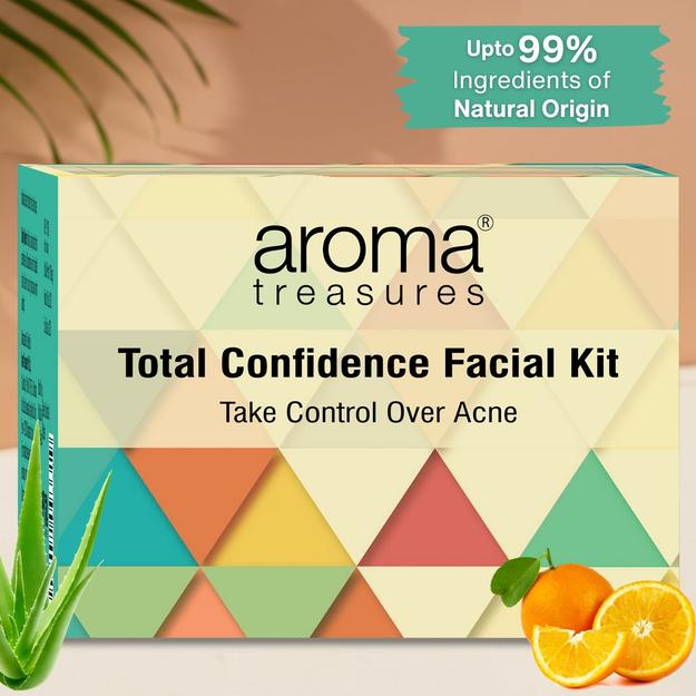 Aroma Treasures Total Confidence Facial Kit - Take Control Over Acne (34g/ml)