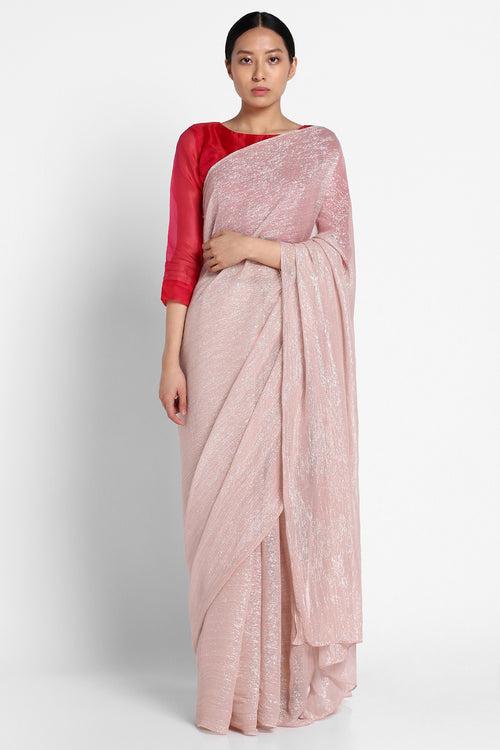 Dusty Pink Georgette Kaumudi Saree