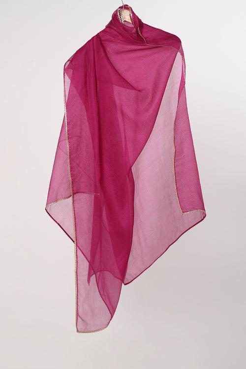 Phalsa Bijiya Kota Silk Dupatta