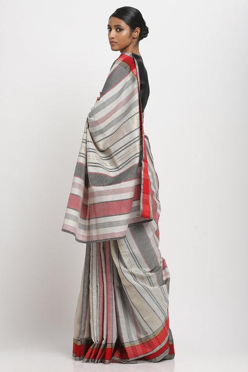 Striped Silk Cotton Saree