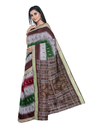 Bomkai Silk saree with blouse piece