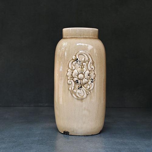 Beige Ceramic Vase