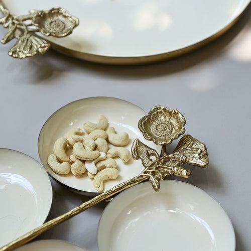 White Four Serving Bowl Platter