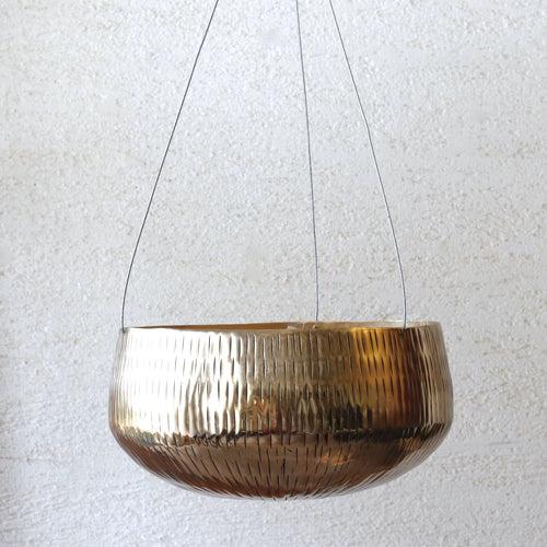 Hanging Brass Planter