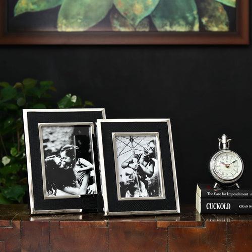 Black & Silver Photo Frame Set