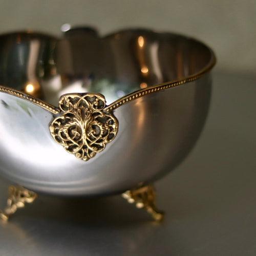 Brass & Steel Serving Bowl