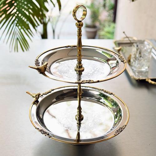 Brass Tiered Serving Stand