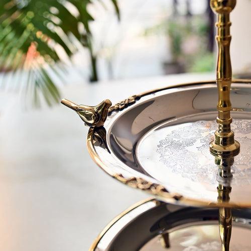 Brass Tiered Serving Stand