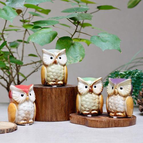 Ceramic Owl - Set of 4