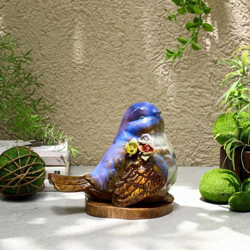 Colourful Ceramic Bird - Blue