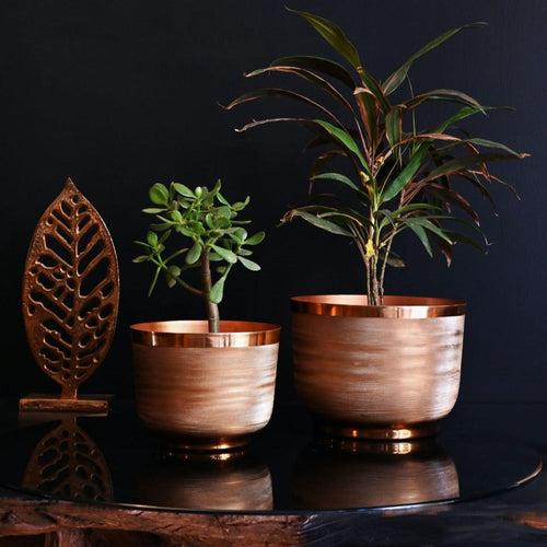 Copper Planter Ridged