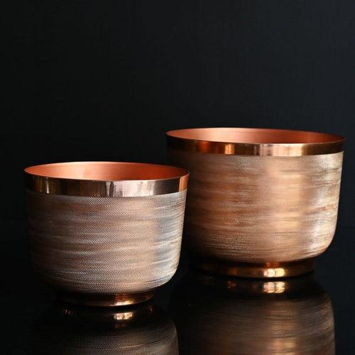 Copper Planter Ridged