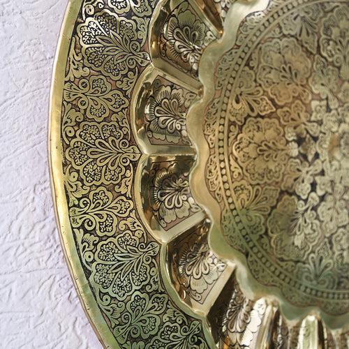 Floral Brass Wall Plate