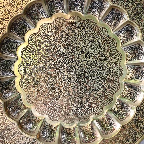 Floral Brass Wall Plate