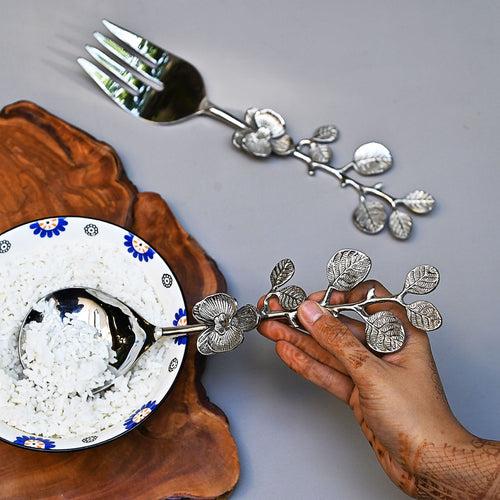 Floral Serving Cutlery