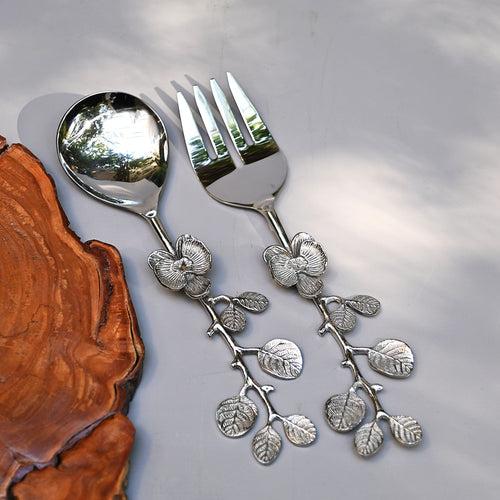 Floral Serving Cutlery