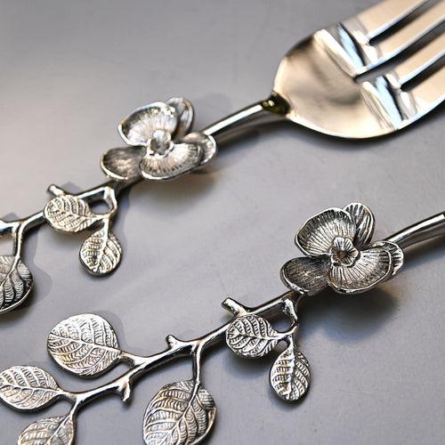 Floral Serving Cutlery