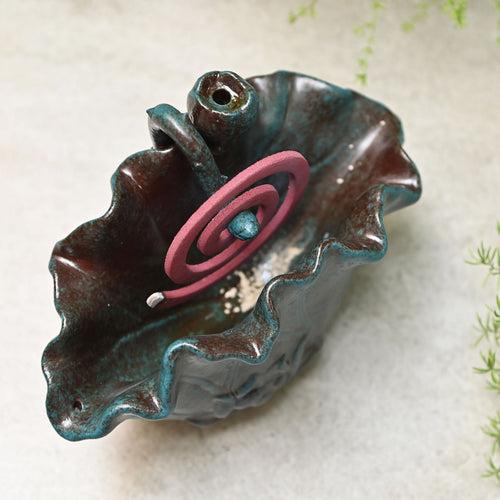 Floral Ceramic Incense Stick Holder