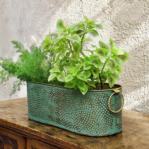 Green Oval Pot